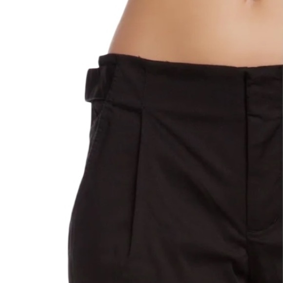 Vince Black Pleated Front Cotton Dress Pants Women’s Size 4 Trousers Classic - Picture 4 of 12